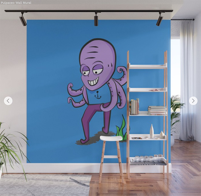 Wall Mural Pulpace by Angel Decuir - Society6