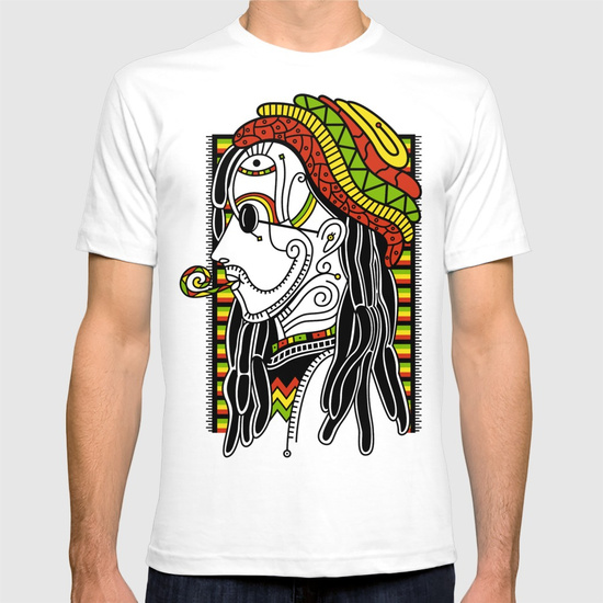 Rasta T-shirt by NACHOMEN | Society6