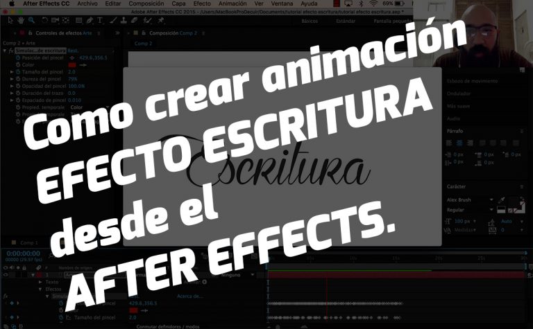 Tutorial Como crear animación efecto escritura en After Effects