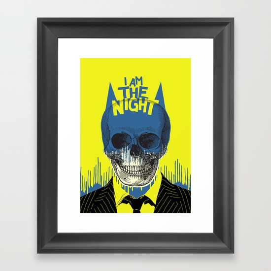 I Am The Night Framed Art Print by Butcher Billy | Society6