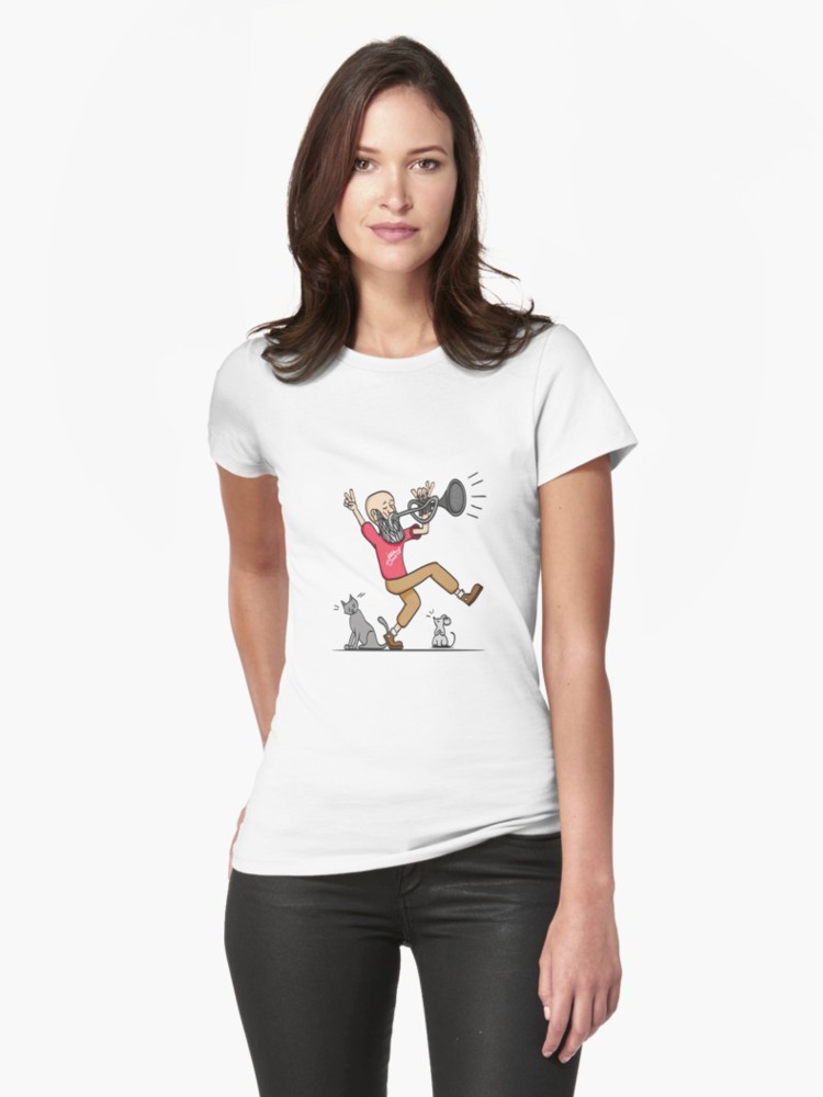 Camisetas entalladas para mujer «Jazz Beard» de angeldecuir | Redbubble 