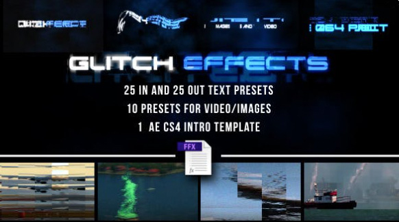 Glitch Presets for Text and Video
 by artproject