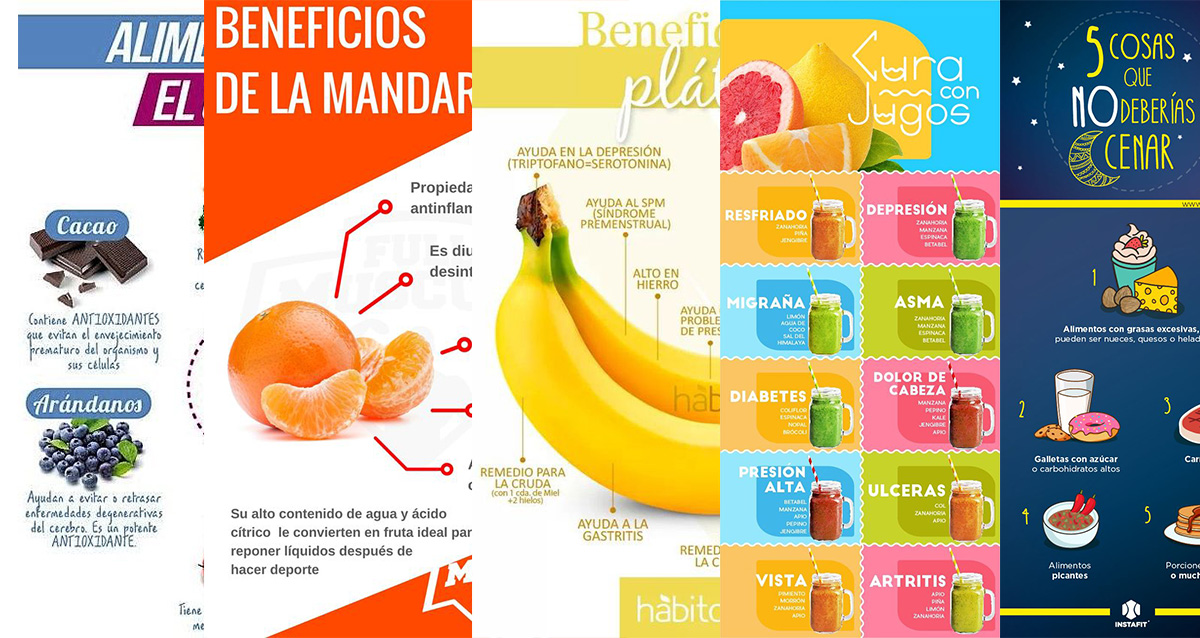 Geniales infografías para tener una vida saludable