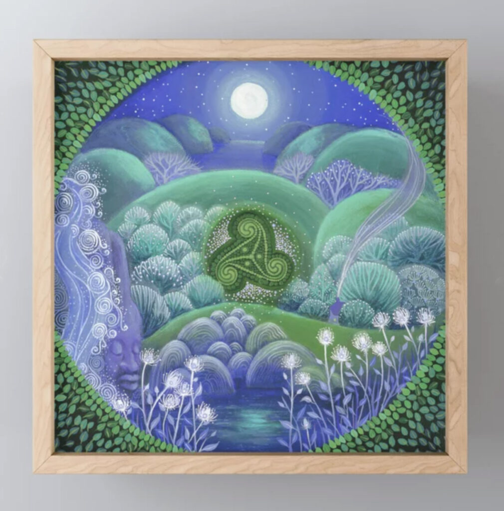 Triskelion Nightly Stillness Framed Mini Art Print
