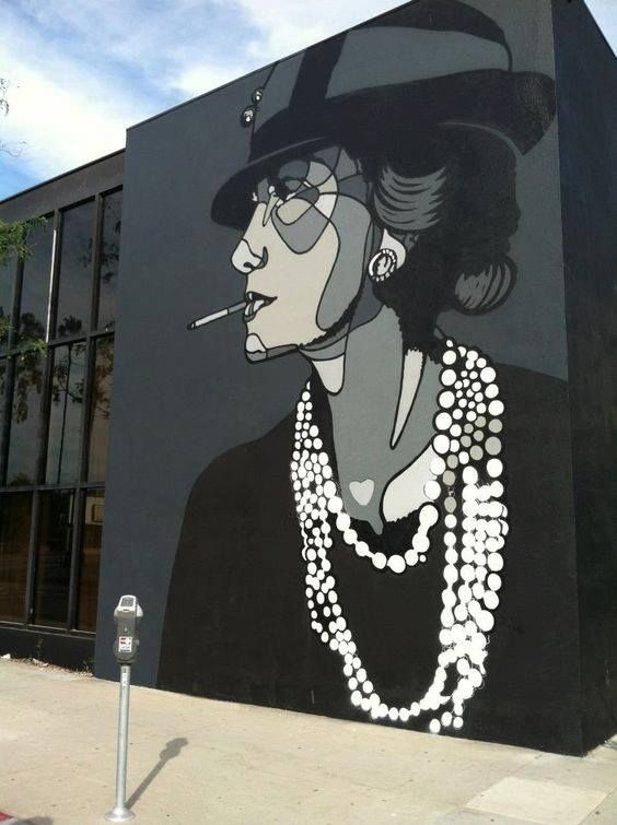 Coco Chanel by artist David Flores- Los Angeles California