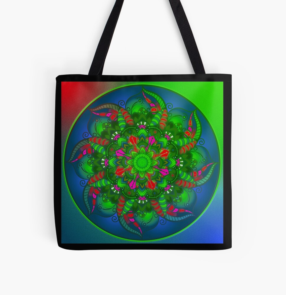 Bolsa estampada de tela
Mandala Wonderland - Angel Decuir
Redbubble para art prints