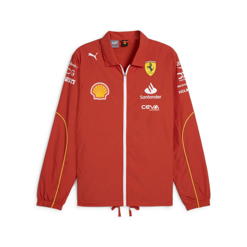 Chamarra bomber para hombre Scuderia Ferrari Team en rojo