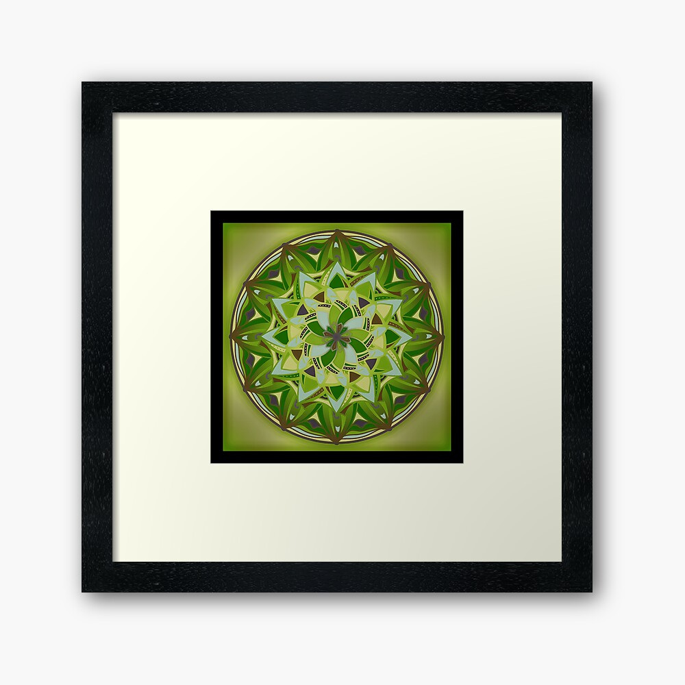 Lámina enmarcada
Mandala Green Papaya
Redbubble 