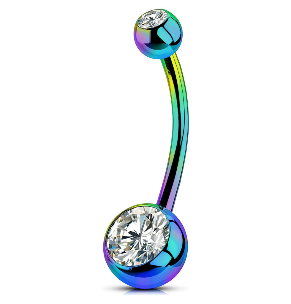 OUFER Titanium Belly Button Rings, Internally Threaded 14mm Long Belly Ring, Round CZ Navel Rings for Women Men Rainbow
Artículos de Amazon algo interesantes