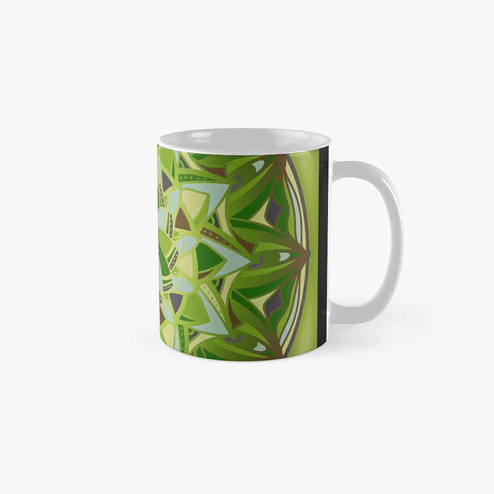 Taza clásica
Art print shop Redbubble
Mandala Green Papaya