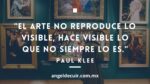 Frase de Paul Klee - El arte