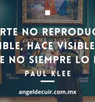 Frase de Paul Klee - El arte